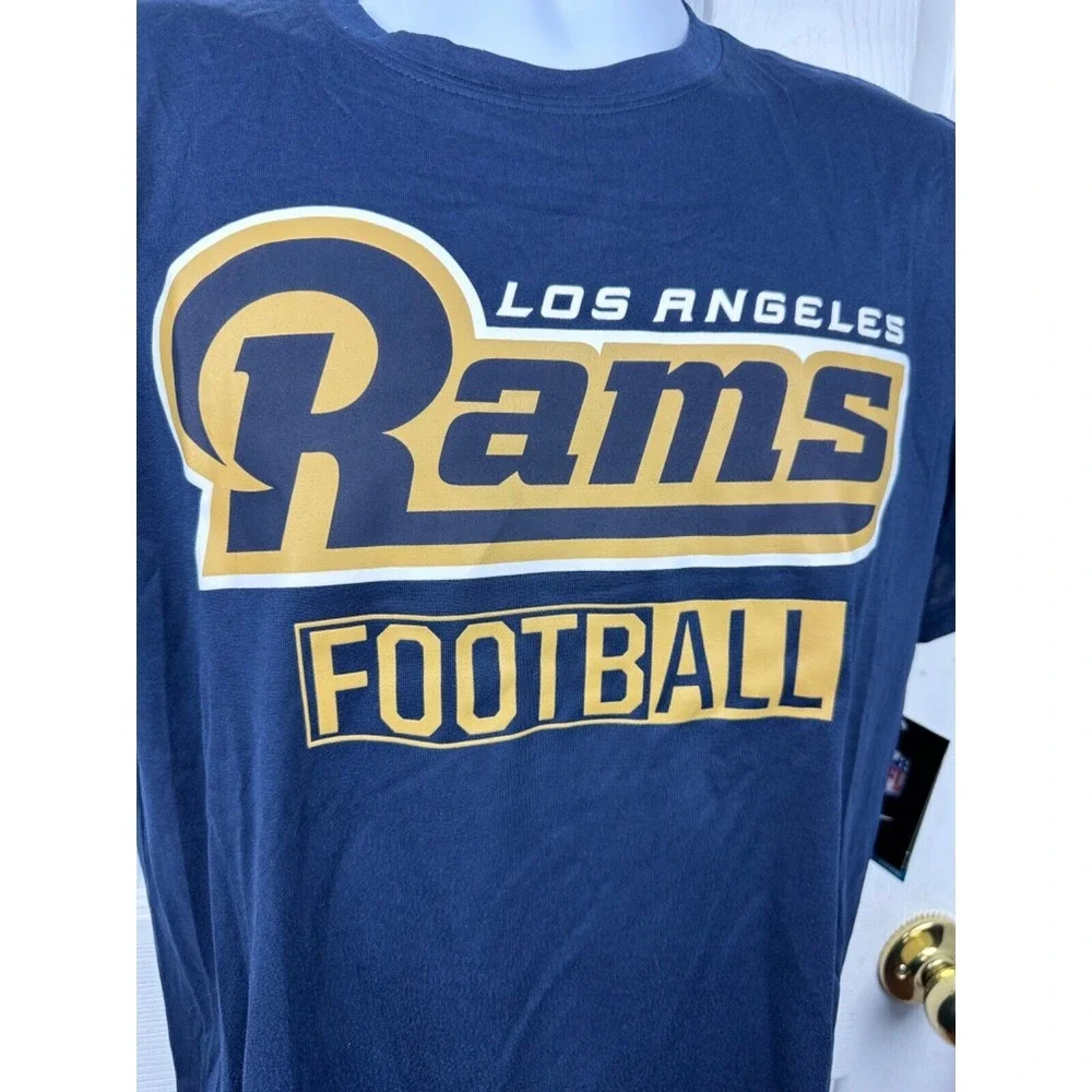 NWT! Los Angeles Rams Nike Dri-Fit Navy Mens TShirt Size‎ Medium